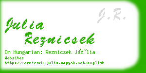 julia reznicsek business card